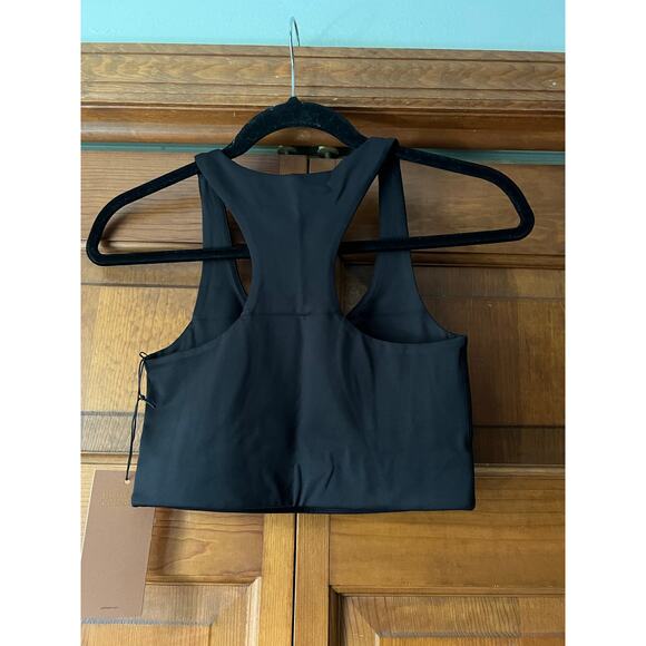 NWT Girlfriend Collective Women's Paloma Racerback Long Sports Bra Black Size XS - Picture 9 of 13
